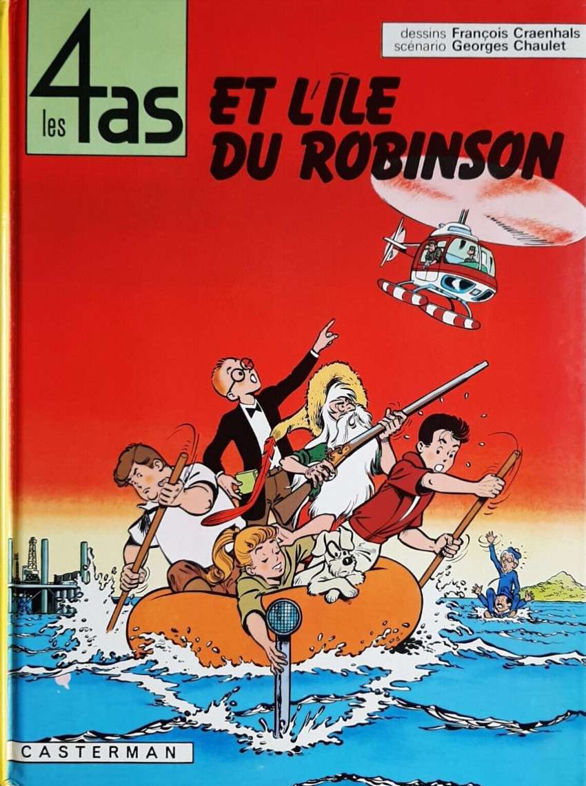 Couverture de l'album Les 4 as Tome 9 Les 4 as et l'île du robinson