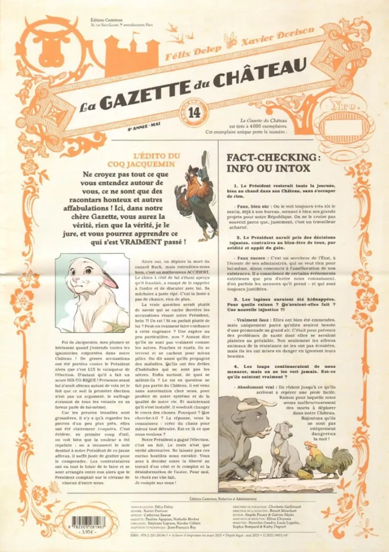 Couverture de l'album La Gazette du Château N° 14