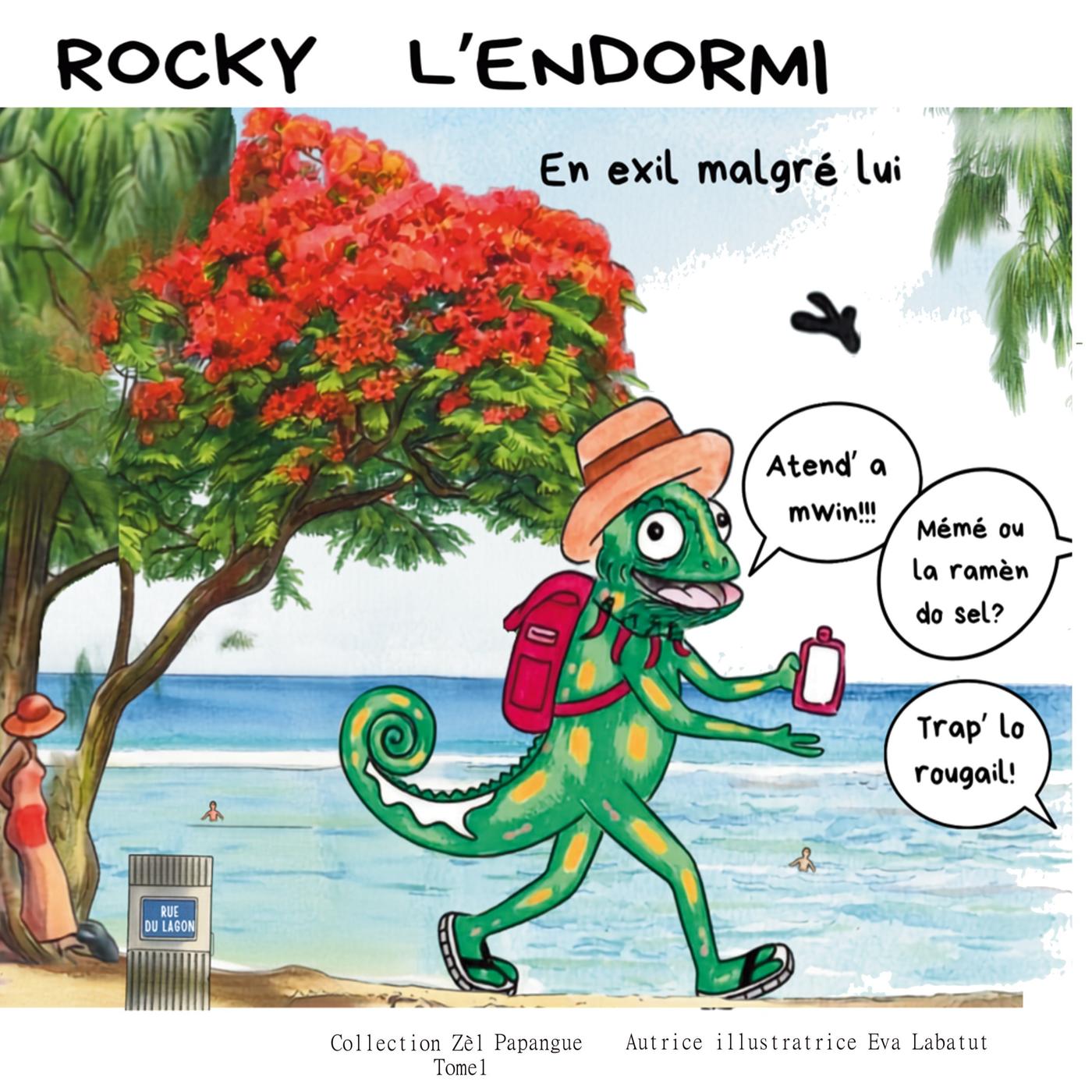 Couverture de l'album Rocky L'endormi - En exil malgré lui Tome 1 Zèl Papangue