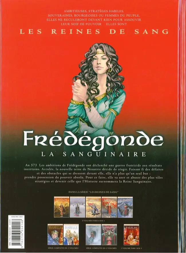 Verso de l'album Les Reines de sang - Frédégonde, la sanguinaire Tome 2 Volume 2/2