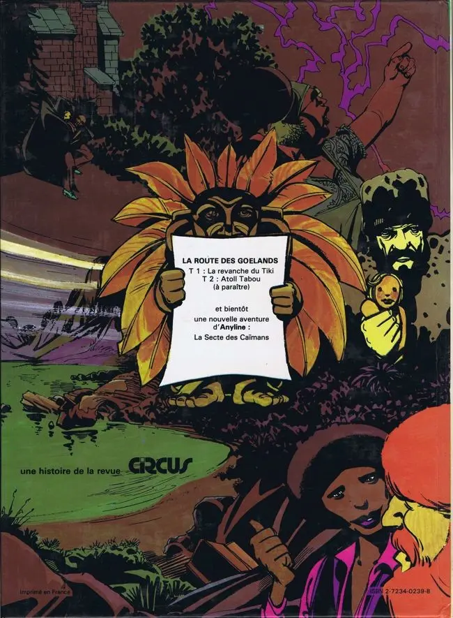 Verso de l'album La Route des goélands Tome 1 La vengeance du Tiki