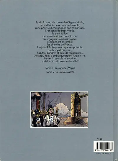 Verso de l'album Sans famille Tome 2 Les retrouvailles