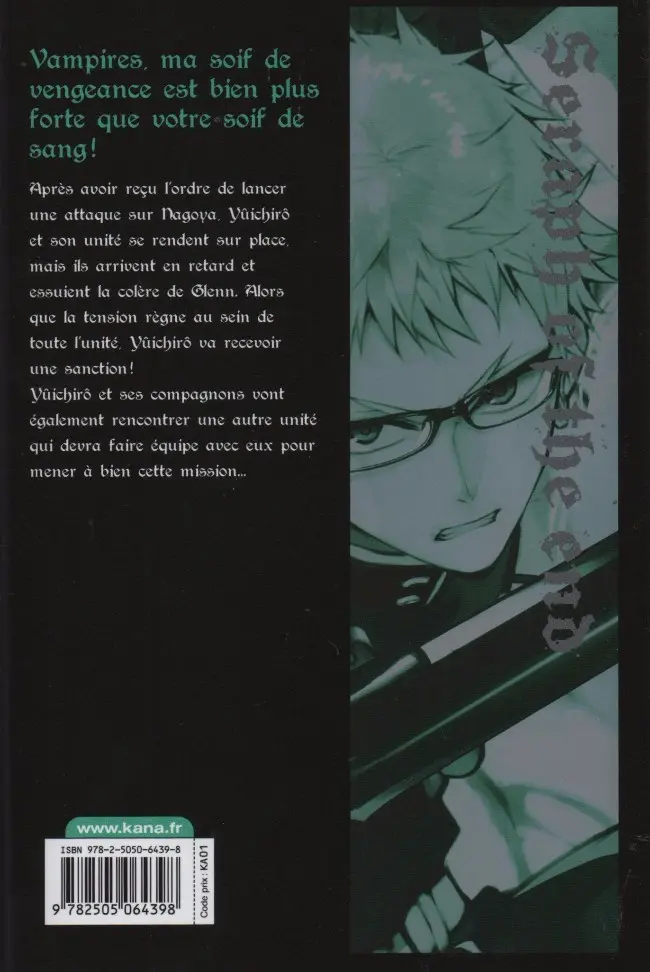 Verso de l'album Seraph of the End 7