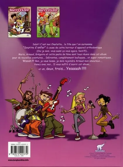 Verso de l'album Sourire d'enfer Tome 2 Love love love