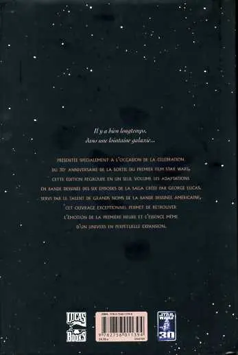 Verso de l'album Star Wars L'Intégrale