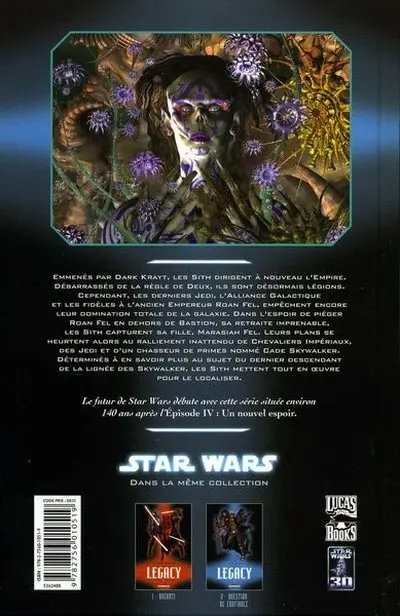 Verso de l'album Star Wars - Legacy Tome 2 Question de confiance