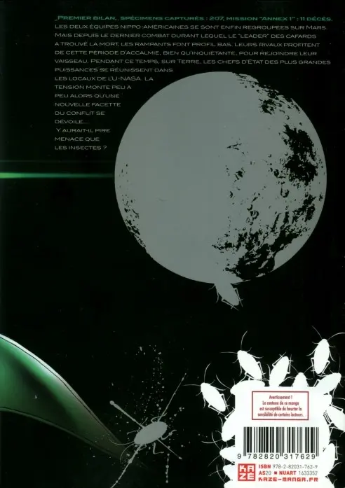 Verso de l'album Terra formars 7