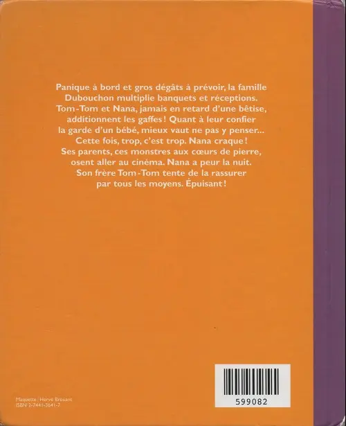Verso de l'album Tom-Tom et Nana Double Album Tome 8 Ça va chauffer ! - Abracada... boum !