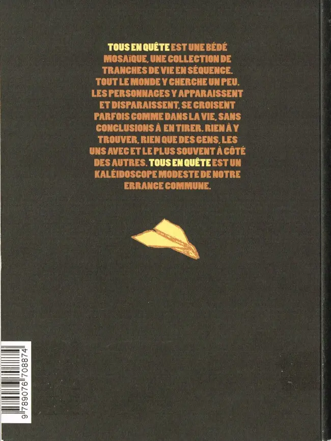 Verso de l'album Tous en quête