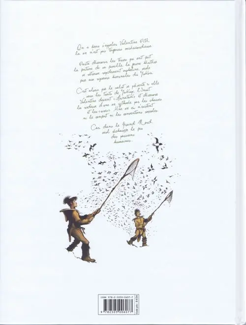 Verso de l'album Valentine Pitié Tome 1 La pierre du matin blanc