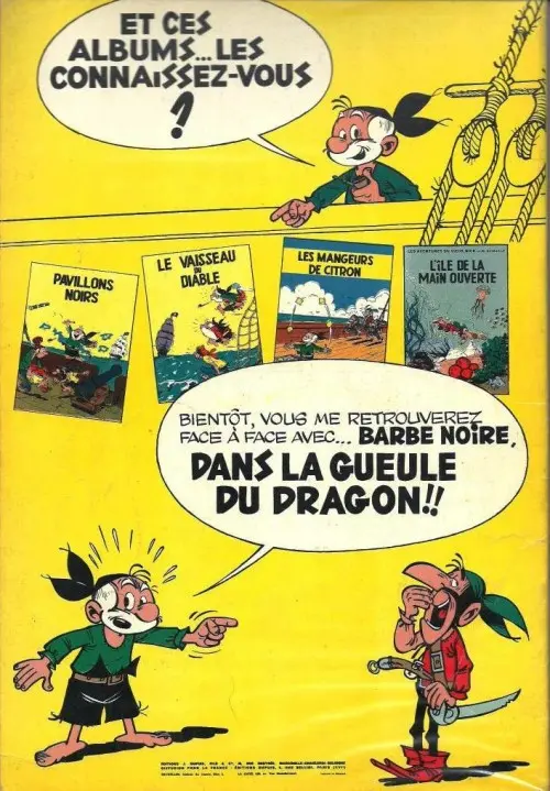 Verso de l'album Le Vieux Nick et Barbe-Noire Tome 5 Les mutinés de la Sémillante