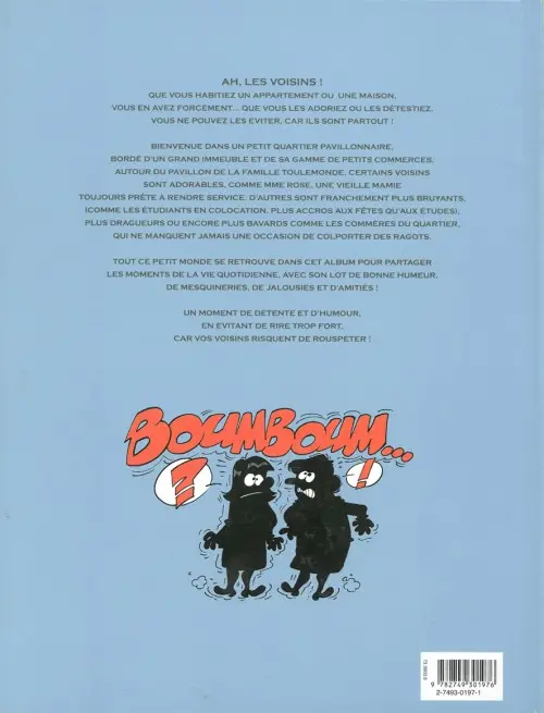 Verso de l'album Les Voisins Tome 1
