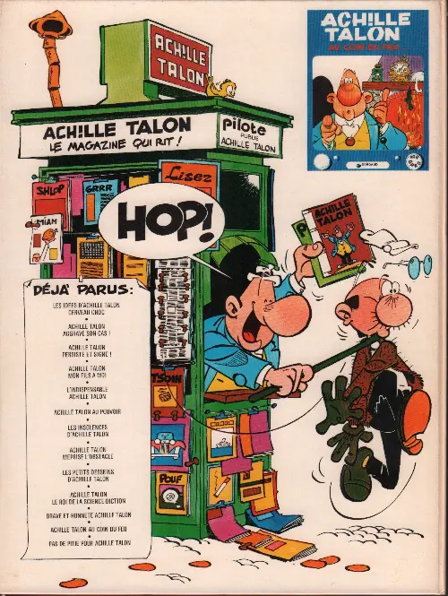 Verso de l'album Achille Talon Tome 7 Les insolences d'Achille Talon
