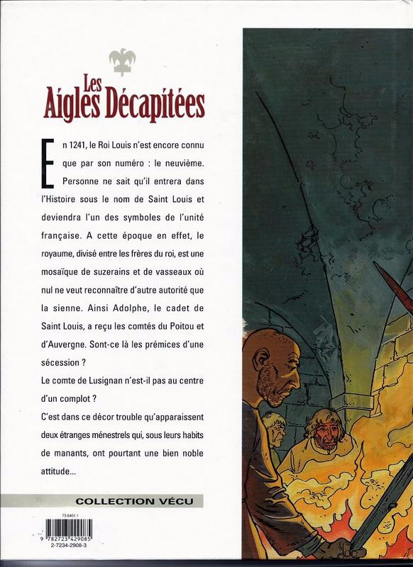 Verso de l'album Les Aigles décapitées Tome 1 La nuit des jongleurs