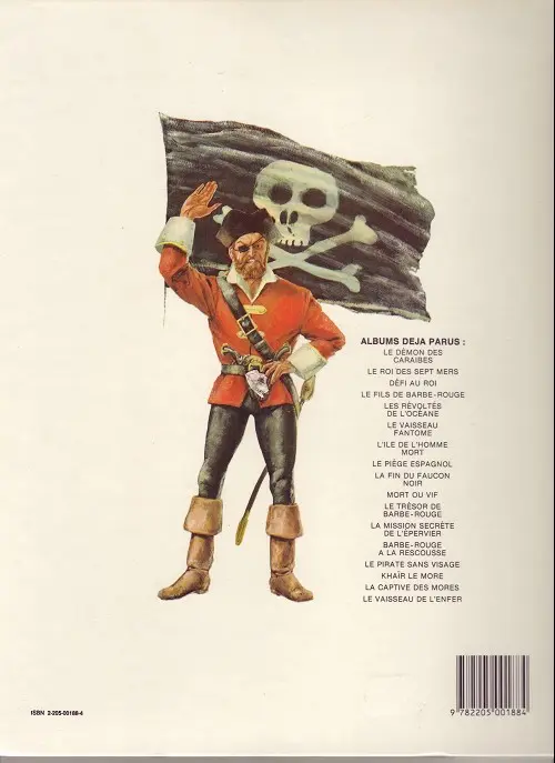 Verso de l'album Barbe-Rouge Tome 6 Le vaisseau fantôme