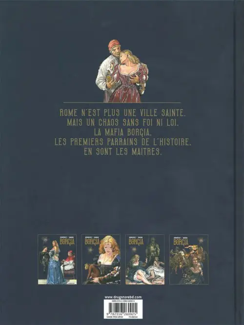 Verso de l'album Borgia Tome II Le pouvoir et l'inceste