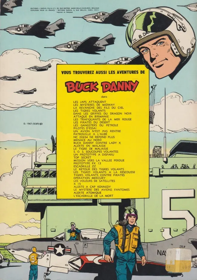 Verso de l'album Buck Danny Tome 3 La revanche des fils du ciel