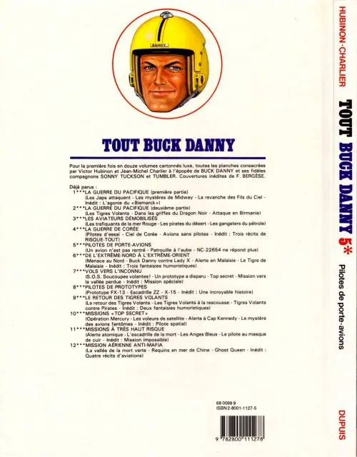Verso de l'album Tout Buck Danny Tome 5 Pilotes de porte-avions