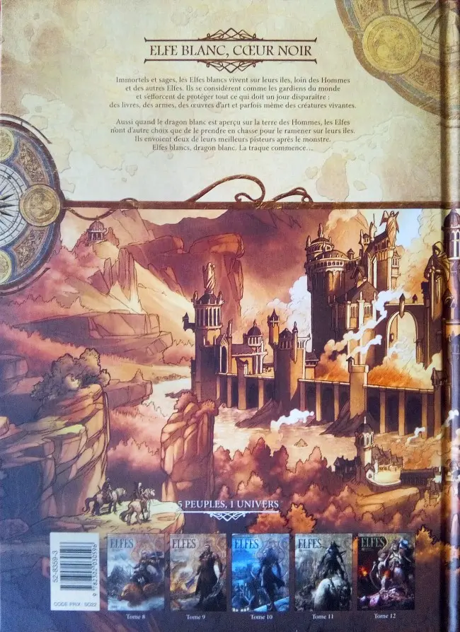 Verso de l'album Elfes Tome 3 Elfe blanc, cœur noir