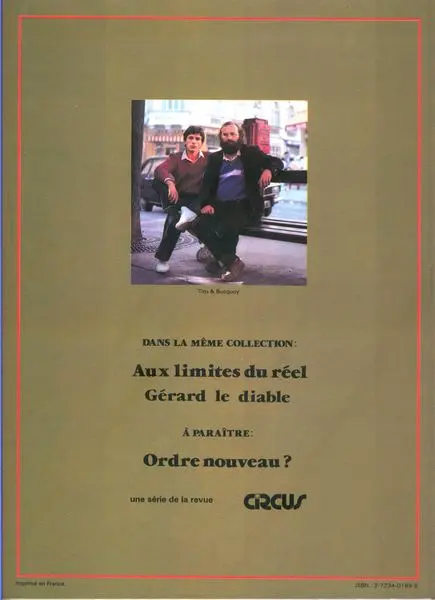Verso de l'album Jaunes Tome 1 Aux limites du réel