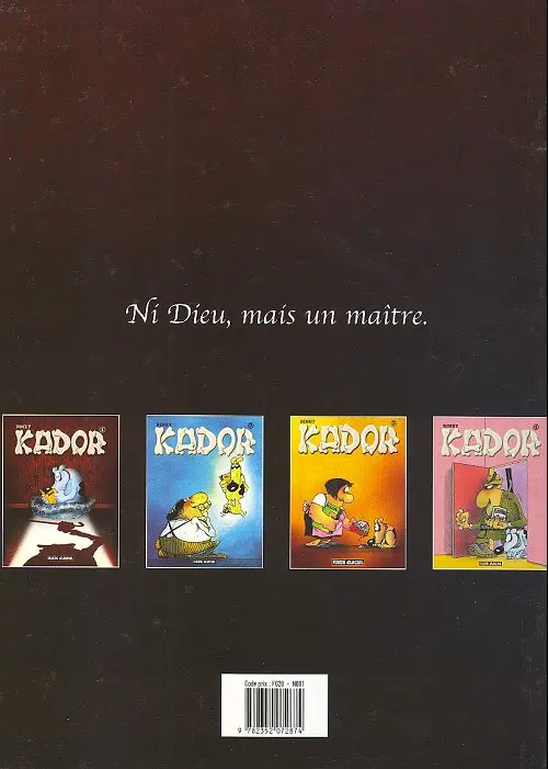 Verso de l'album Kador Tome 4