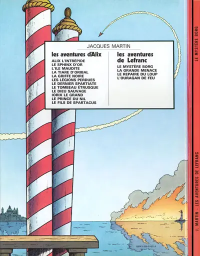 Verso de l'album Lefranc Tome 3 Le mystère Borg