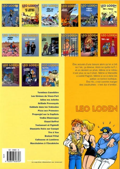 Verso de l'album Léo Loden Tome 2 Les sirènes du vieux port