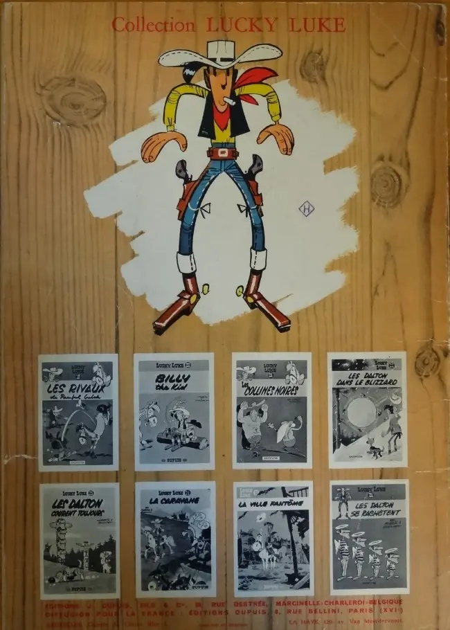 Verso de l'album Lucky Luke Tome 8 Lucky Luke et Phil Defer