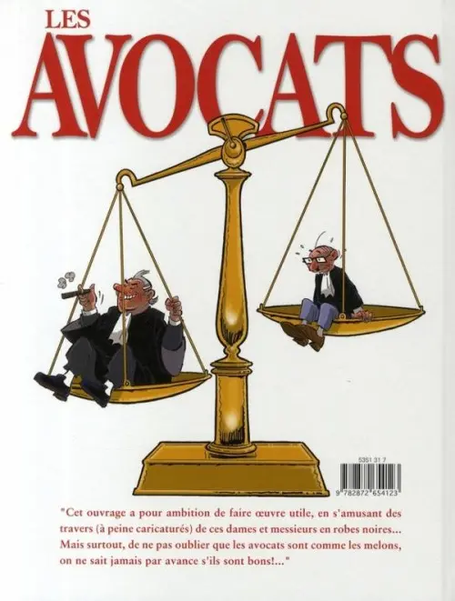 Verso de l'album Les Avocats