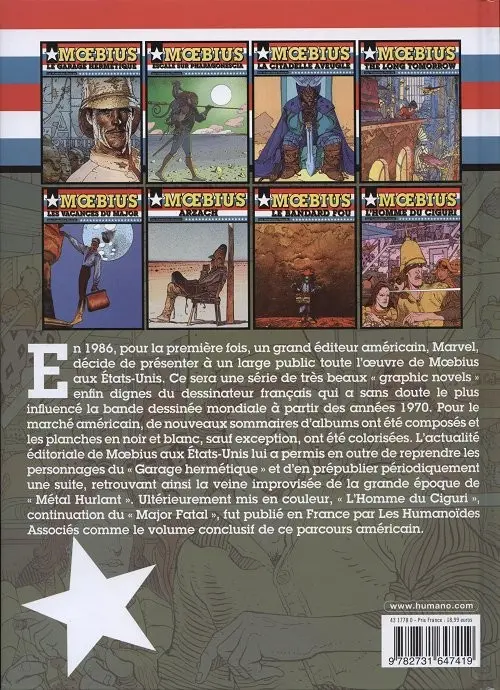 Verso de l'album Major Fatal Tome 2 L'homme du Ciguri