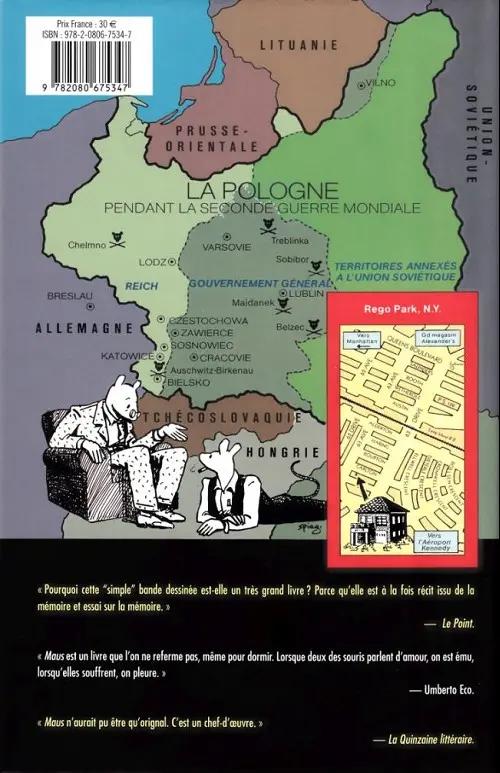 Verso de l'album Maus Intégrale (1-2)