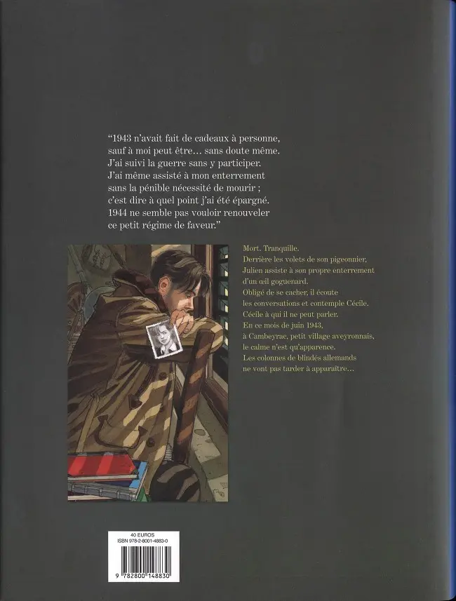 Verso de l'album Le Sursis Edition Intégrale