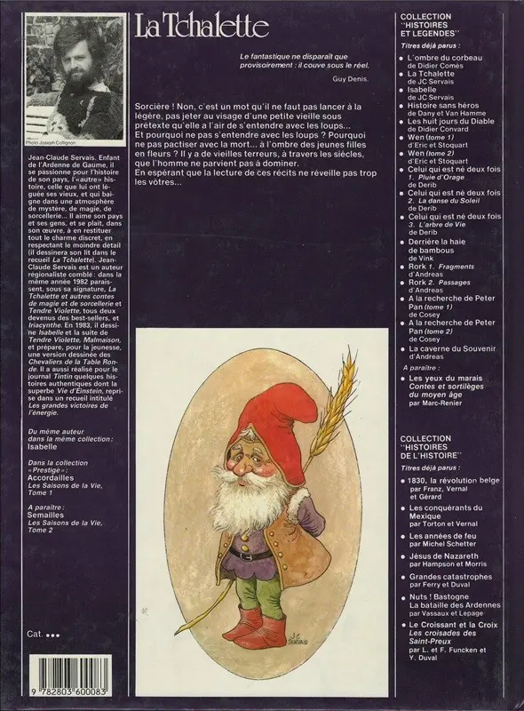 Verso de l'album La Tchalette