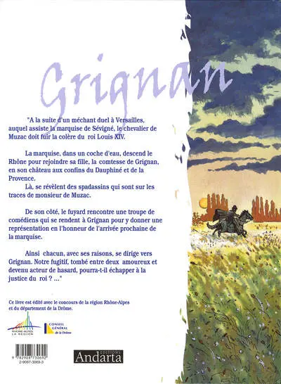 Verso de l'album La traque Tome 1 Grignan