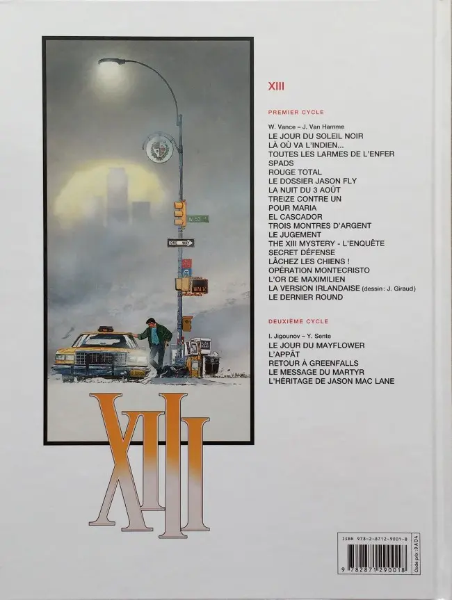 Verso de l'album XIII Tome 2 Là où va l'indien...