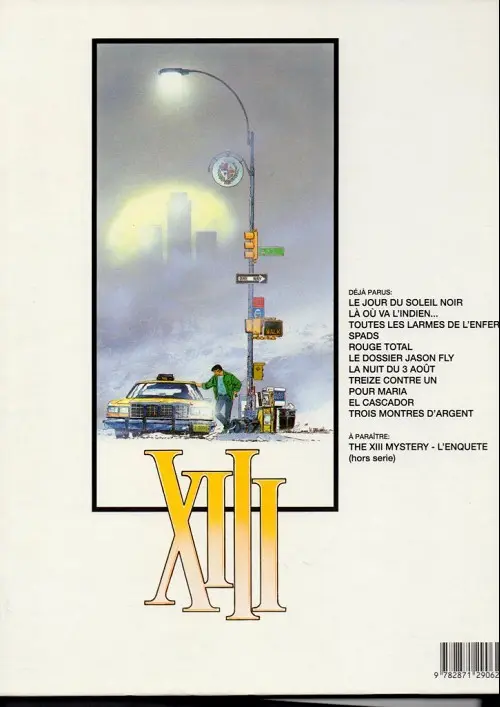 Verso de l'album XIII Tome 7 La nuit du 3 août