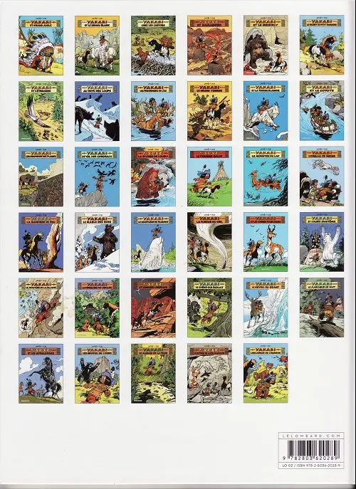 Verso de l'album Yakari Tome 7 Yakari et l'étranger