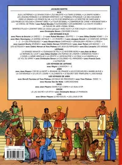 Verso de l'album Les Voyages d'Alix Tome 23 Les Vikings
