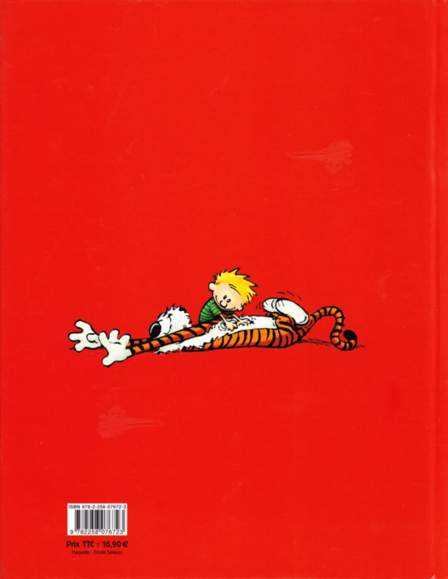 Verso de l'album Calvin et Hobbes Intégrale 10