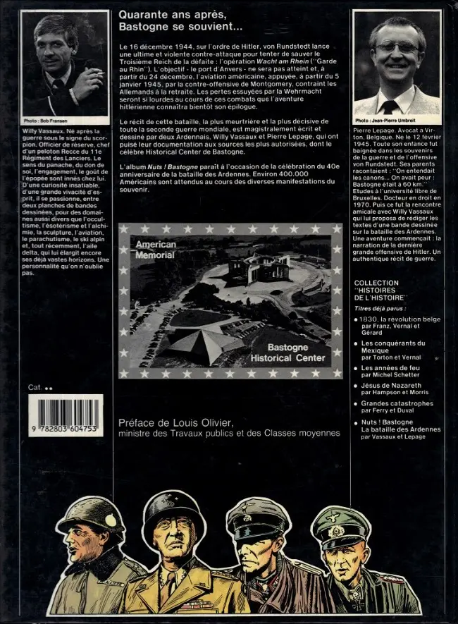 Verso de l'album Nuts ! - La Bataille des Ardennes Tome 1 Bastogne