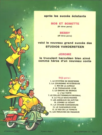 Verso de l'album Jérôme Tome 14 Les mouches de Masakin