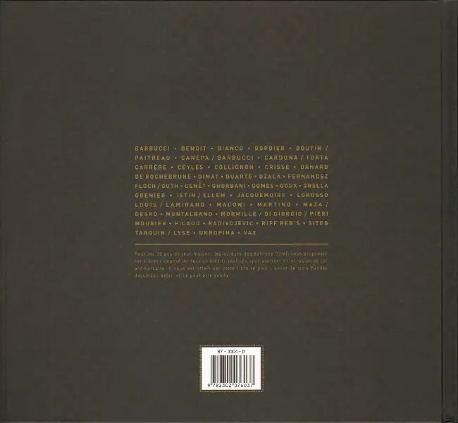 Verso de l'album Soleil Les 30 ans de Soleil