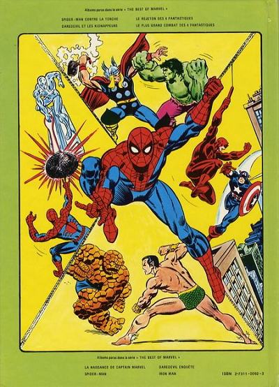 Verso de l'album The Best of Marvel Tome 1 Le plus grand combat des 4 Fantastiques