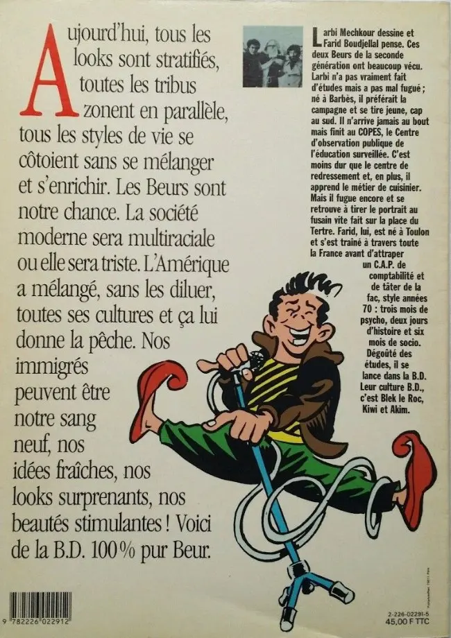 Verso de l'album Les Beurs