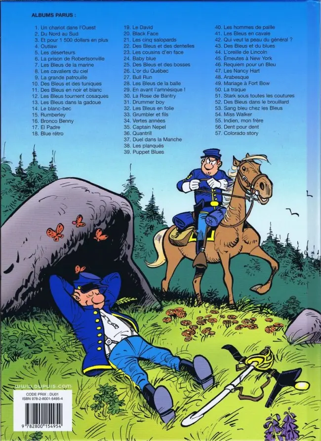 Verso de l'album Les Tuniques Bleues Tome 57 Colorado story