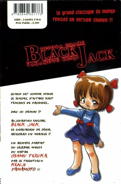 Verso de l'album Black Jack, le médecin en noir 2