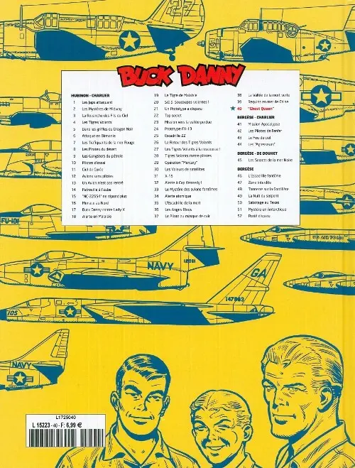 Verso de l'album Buck Danny Tome 40 La reine fantôme Ghost Queen