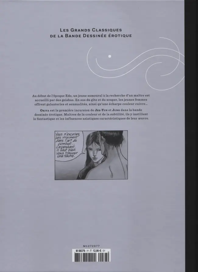 Verso de l'album Les Grands Classiques de la Bande Dessinée Érotique - La Collection Tome 77 Okiya