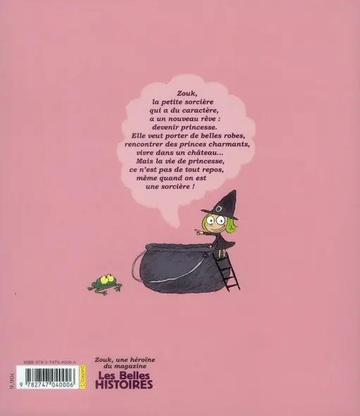 Verso de l'album Zouk Tome 5 La sorcière qui rêvait d'être une princesse
