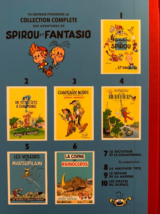 Verso de l'album Spirou et Fantasio Tome 7 Le dictateur et le champignon